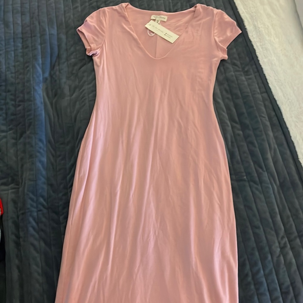 Blush cotton dress